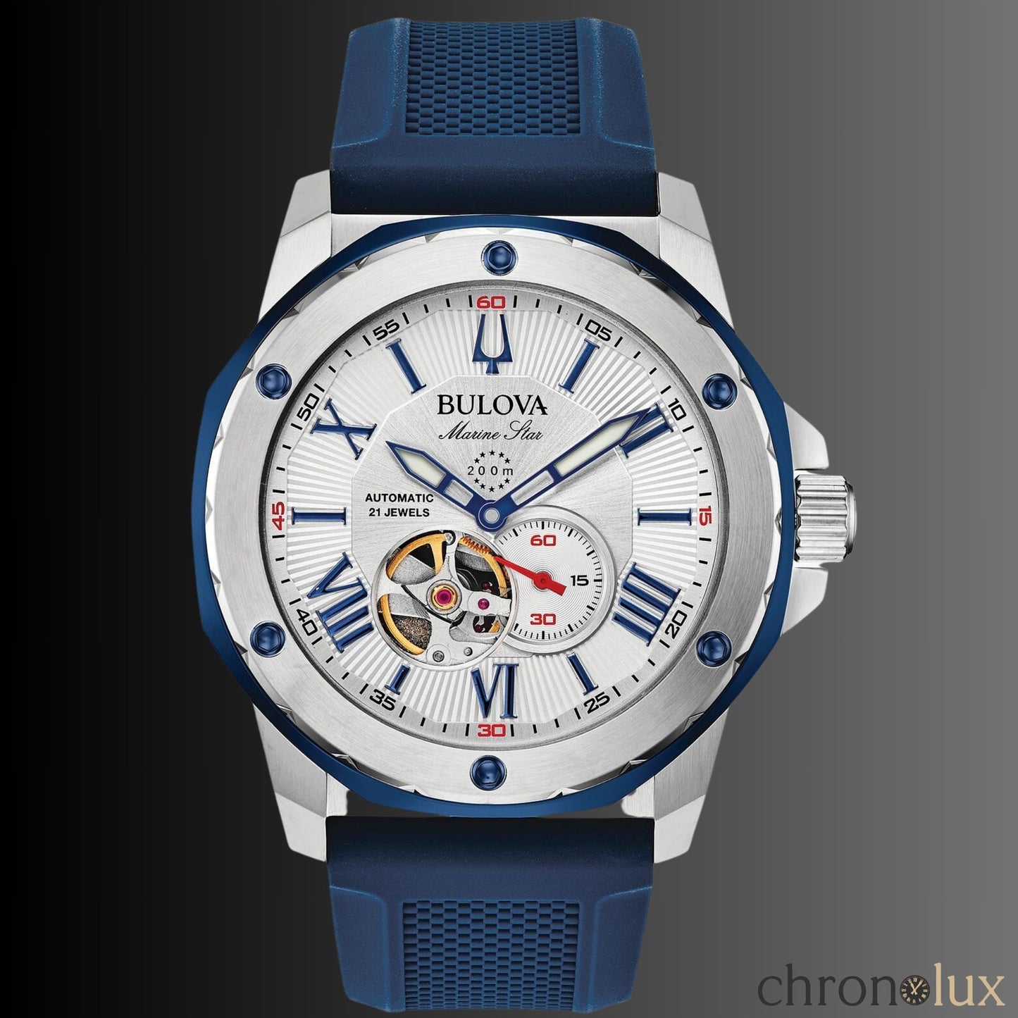 BULOVA MARINE STAR 'SERIES A' - BLUE