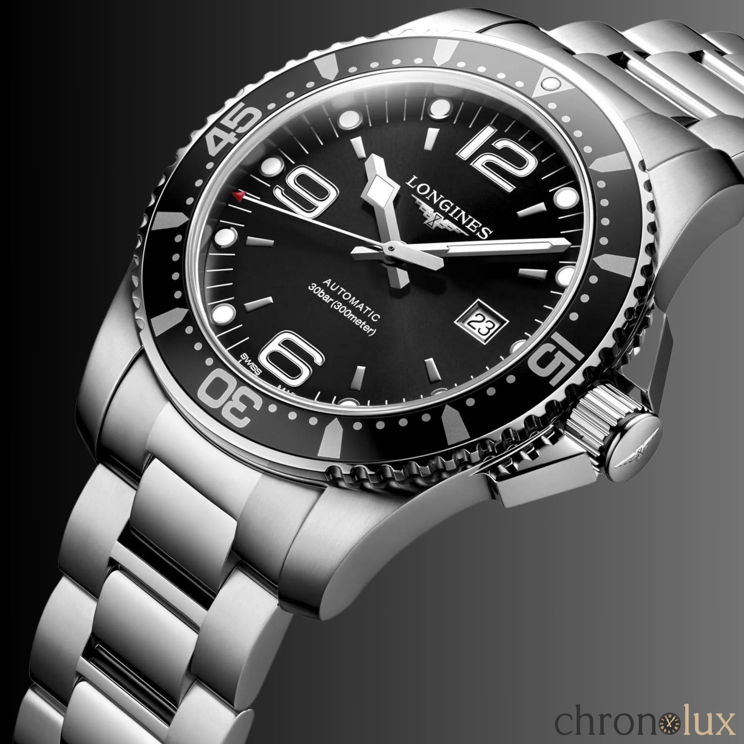 LONGINES HYDROCONQUEST BLACK - 44MM