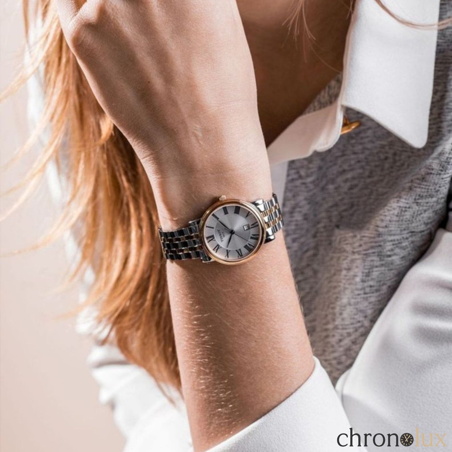TISSOT CARSON PREMIUM - WHITE/GOLD