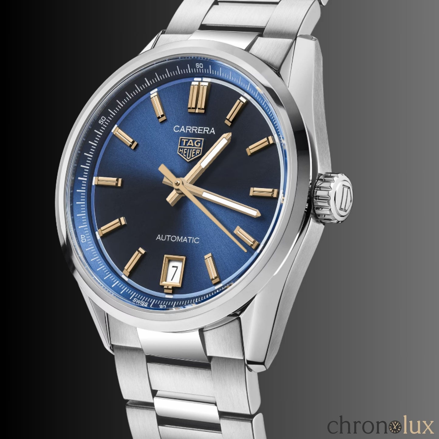 TAG HEUER CARRERA DATE - BLUE/GOLD