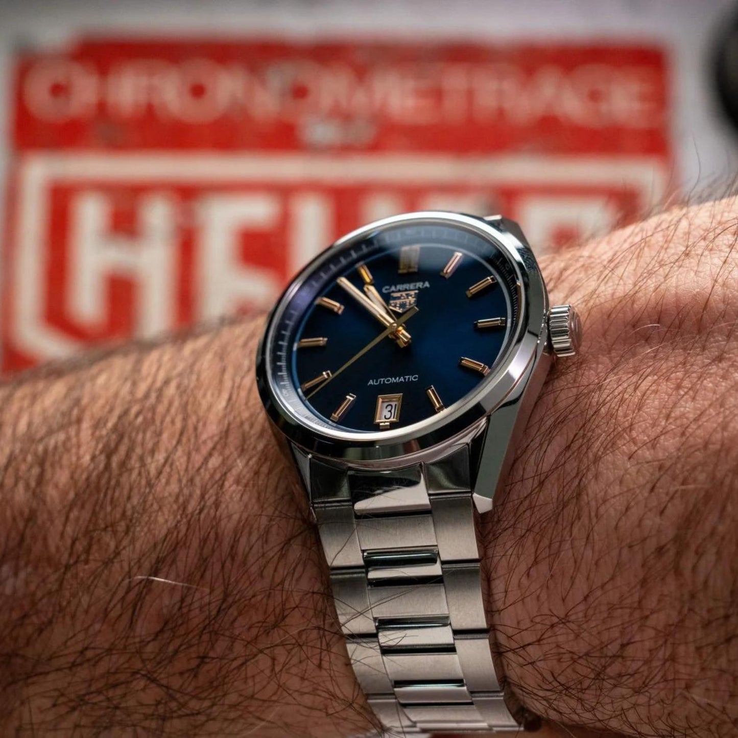 TAG HEUER CARRERA DATE - BLUE/GOLD