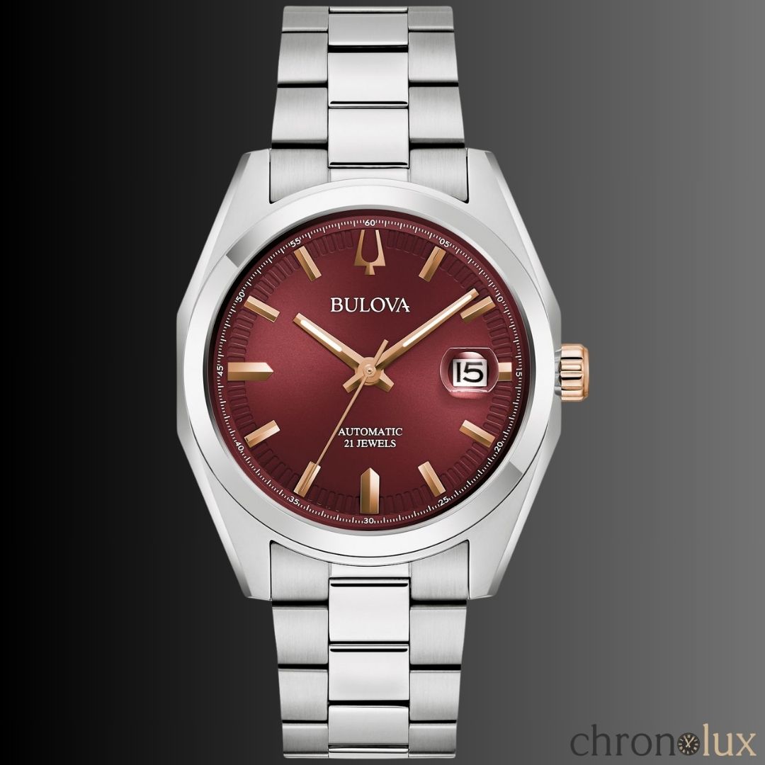 BULOVA SURVEYOR - BURGUNDY