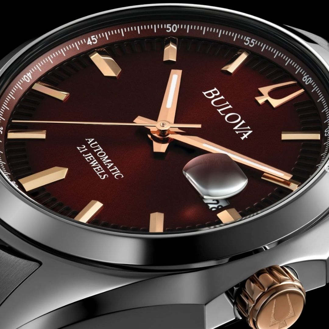 BULOVA SURVEYOR - BURGUNDY