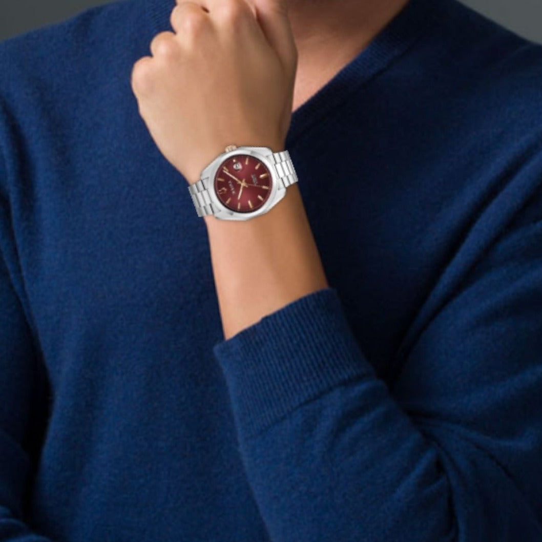 BULOVA SURVEYOR - BURGUNDY