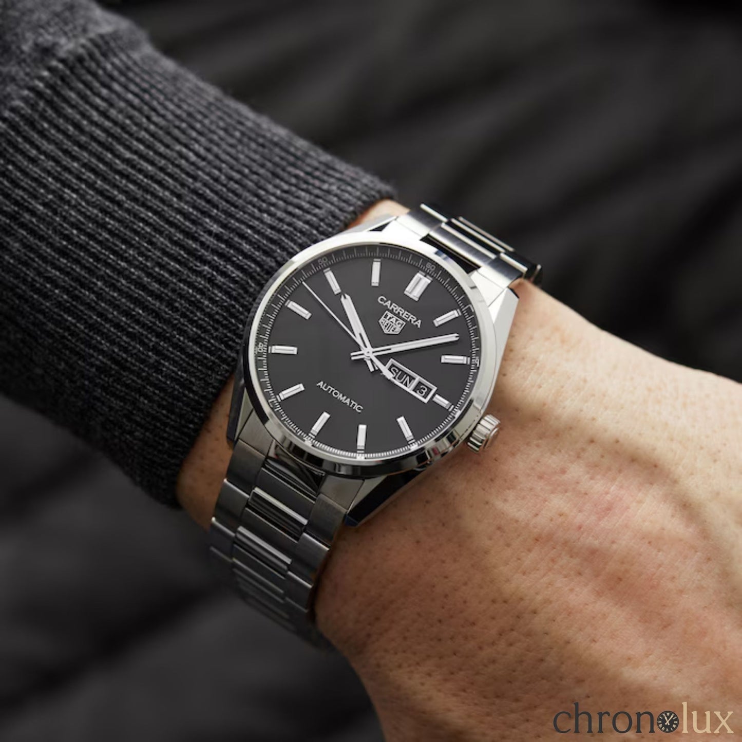 TAG HEUER CARRERA DAY DATE - BLACK
