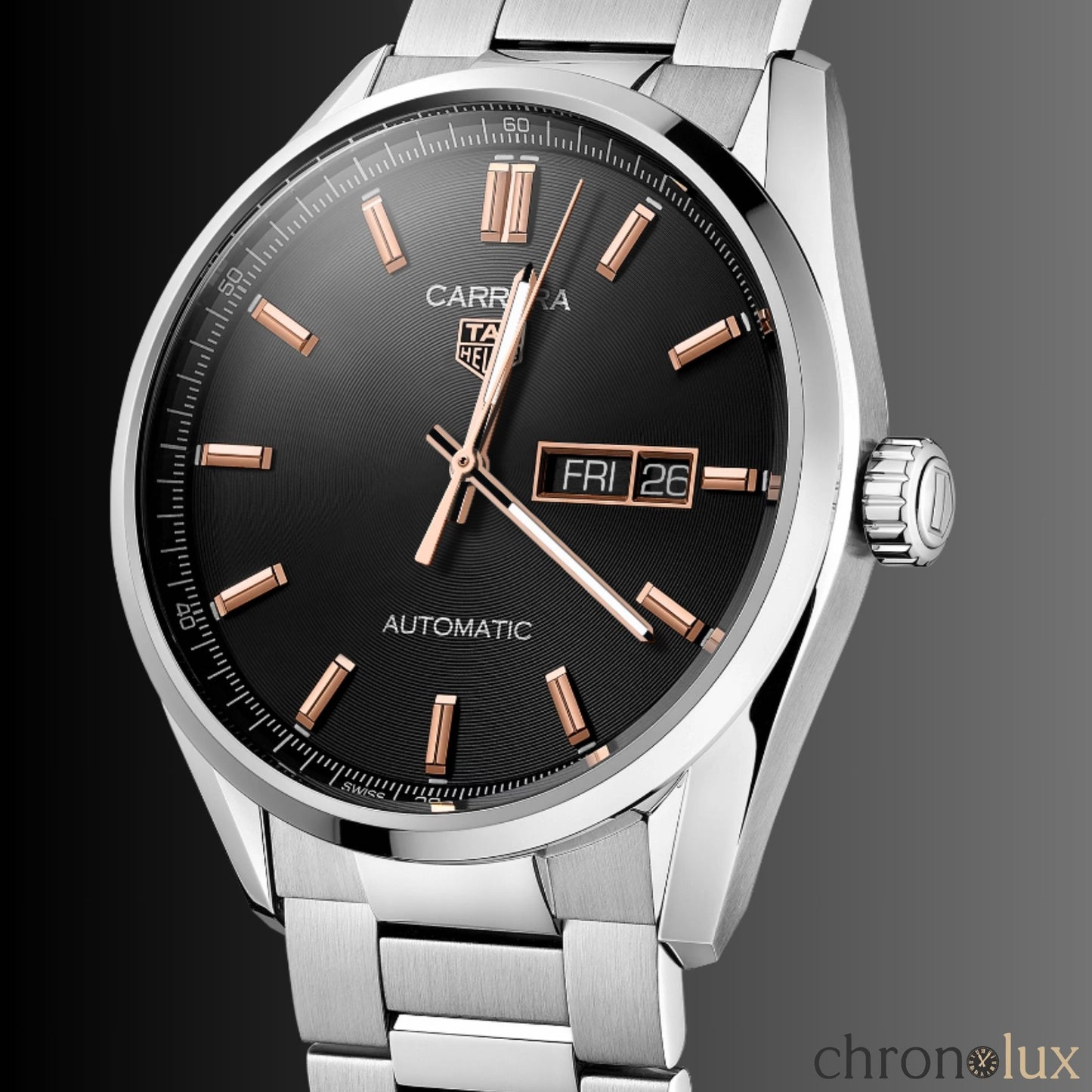 TAG HEUER CARRERA DAY DATE - BLACK/GOLD