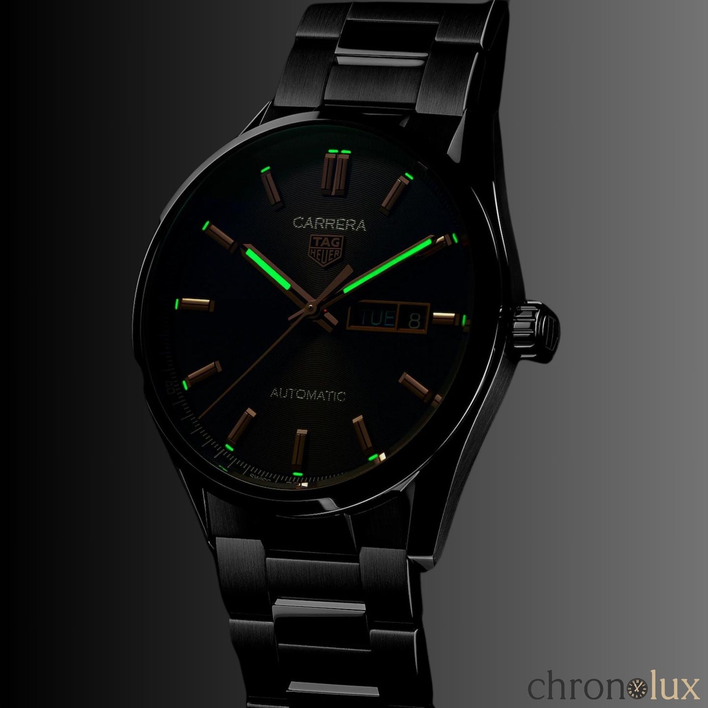 TAG HEUER CARRERA DAY DATE - BLACK/GOLD