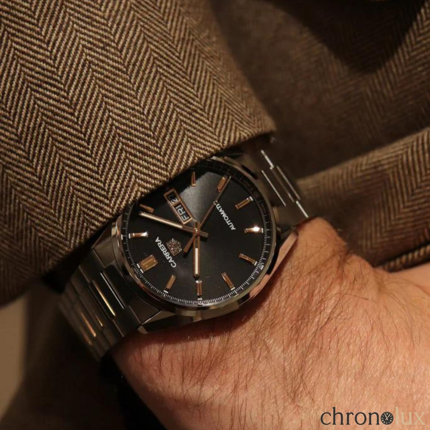TAG HEUER CARRERA DAY DATE - BLACK/GOLD