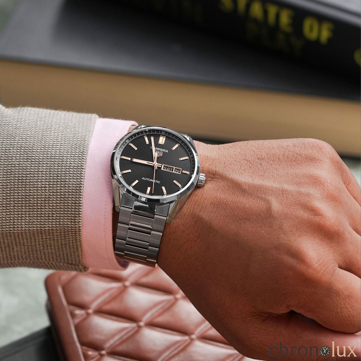 TAG HEUER CARRERA DAY DATE - BLACK/GOLD