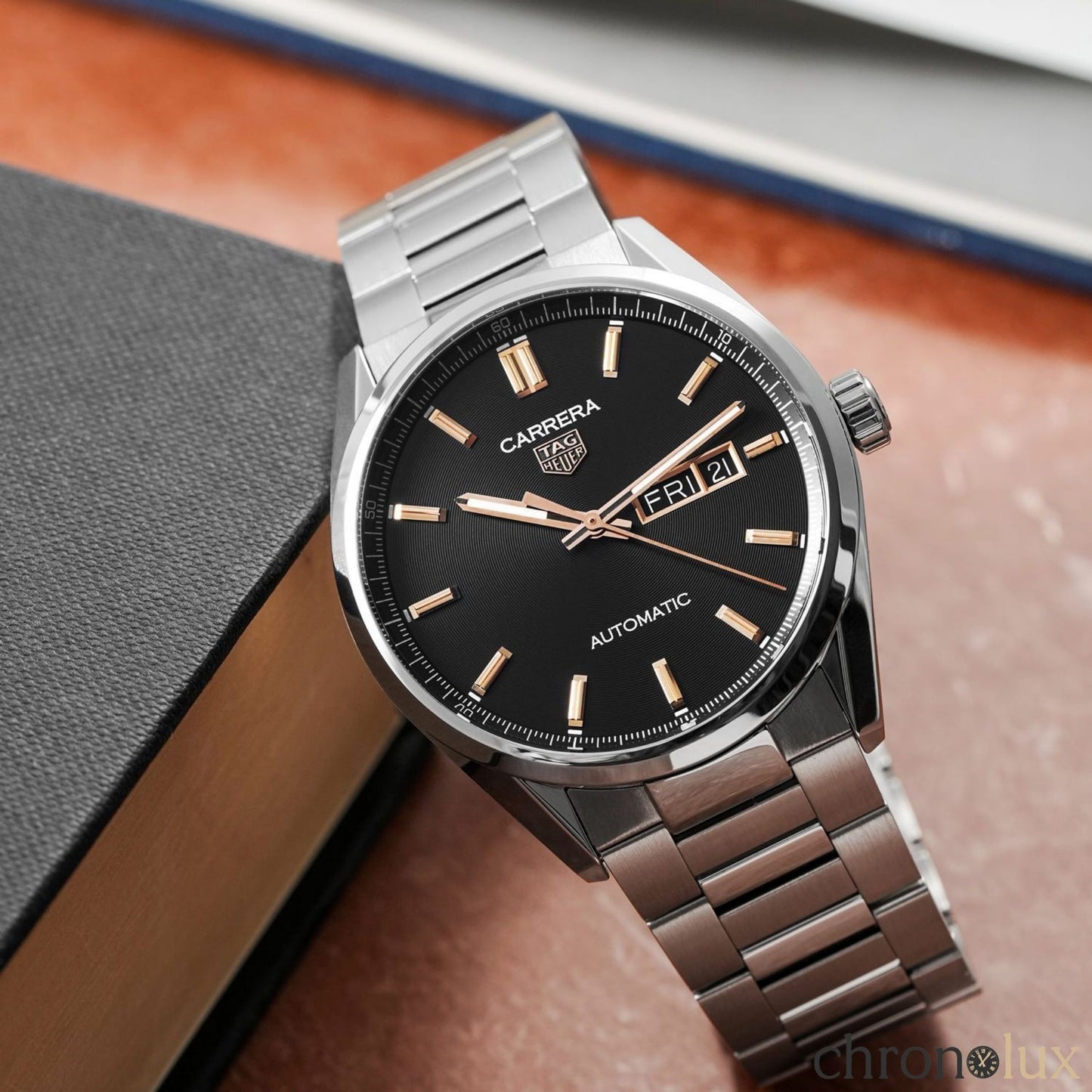 TAG HEUER CARRERA DAY DATE - BLACK/GOLD