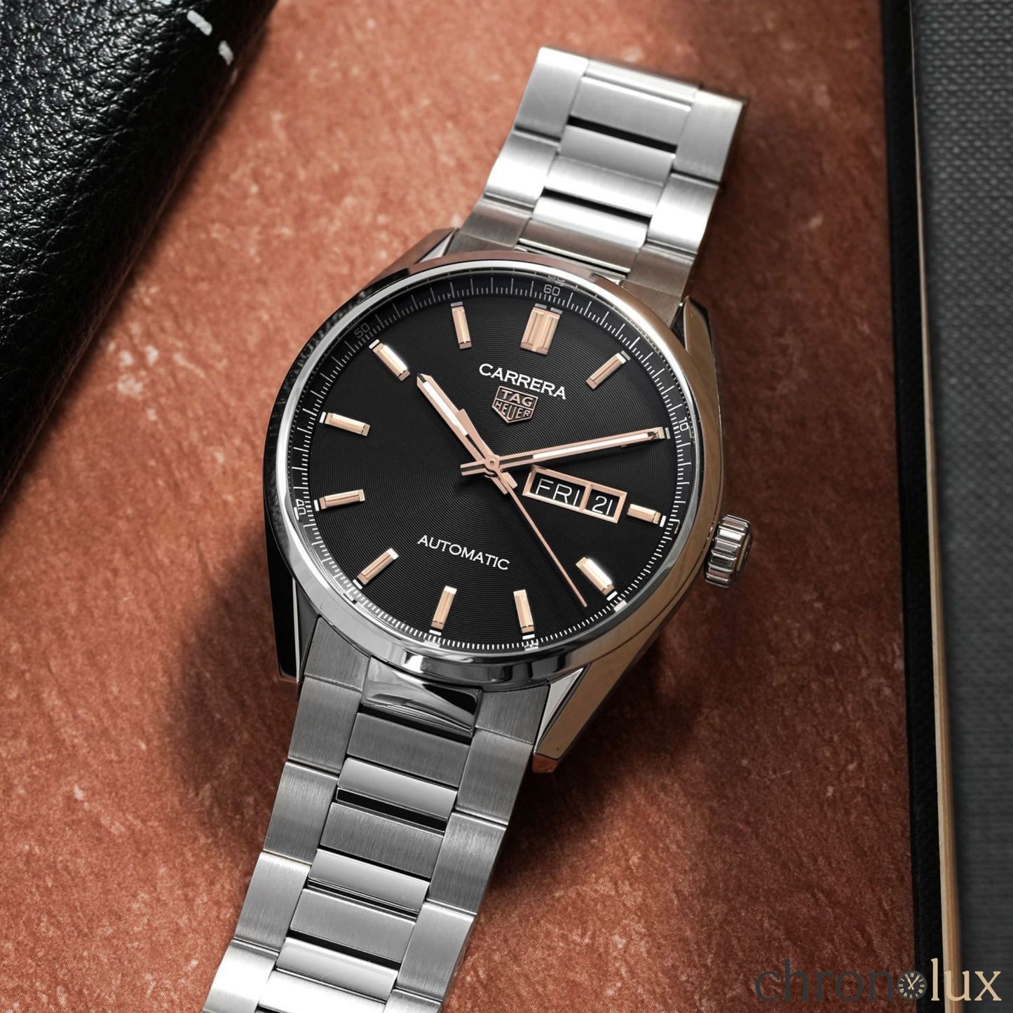 TAG HEUER CARRERA DAY DATE - BLACK/GOLD