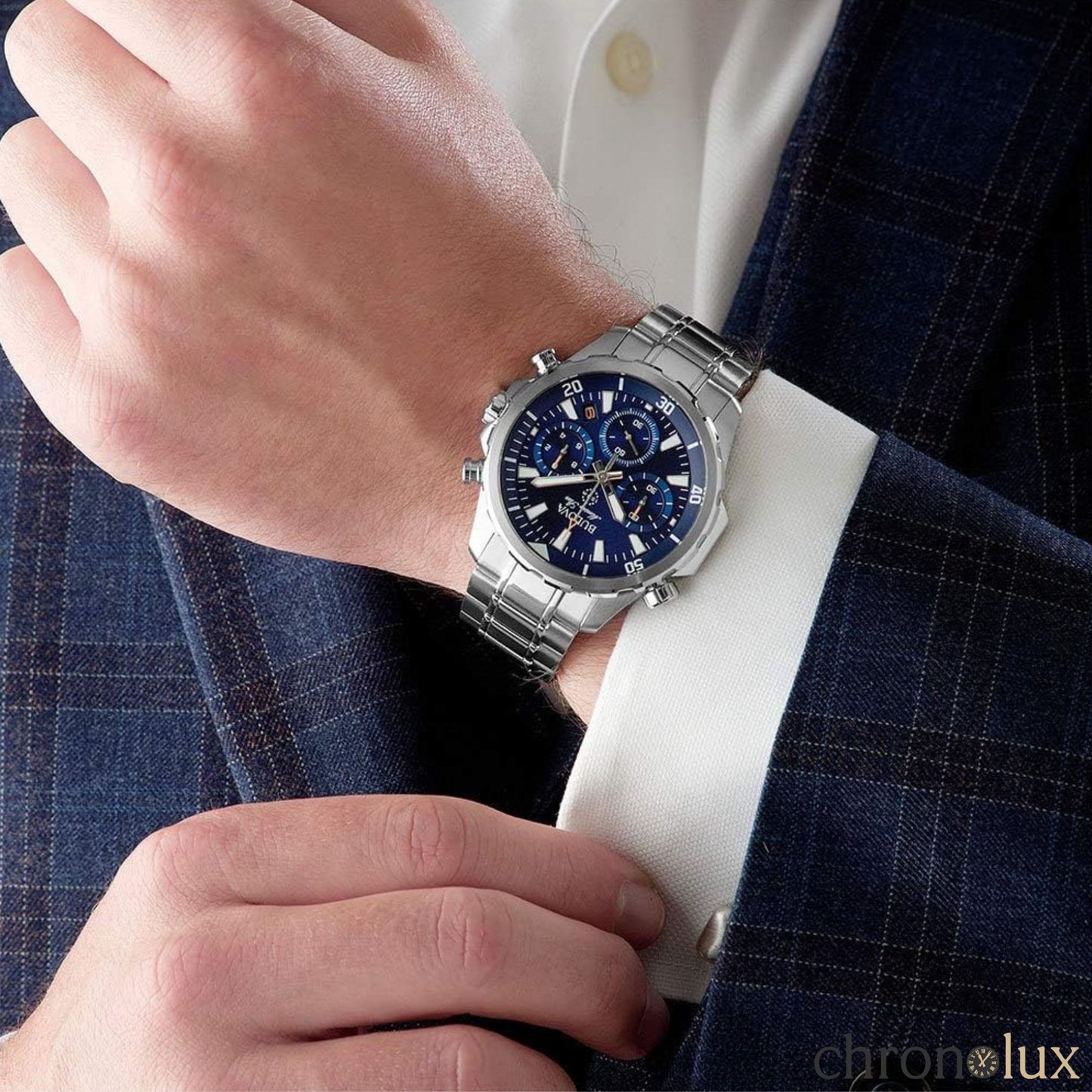 BULOVA MARINE STAR 'SERIES B' - BLUE