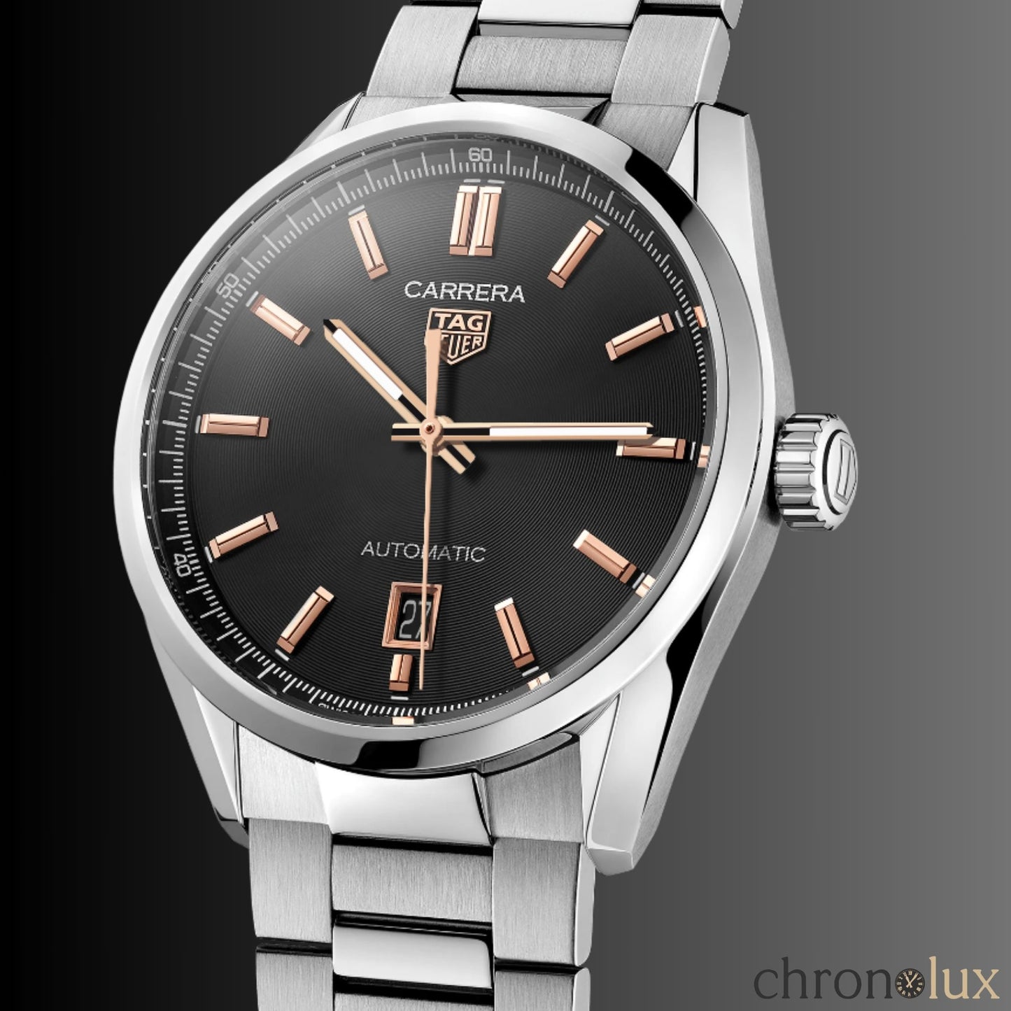 TAG HEUER CARRERA DATE - BLACK/GOLD