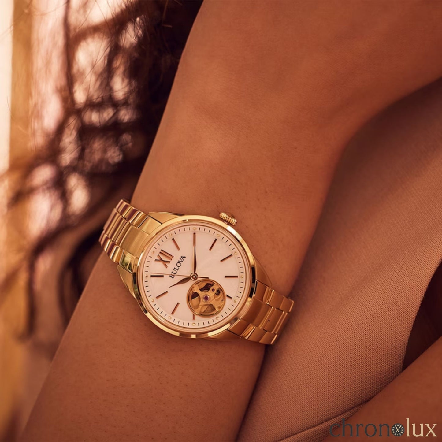 BULOVA SUTTON OPEN HEART - GOLD