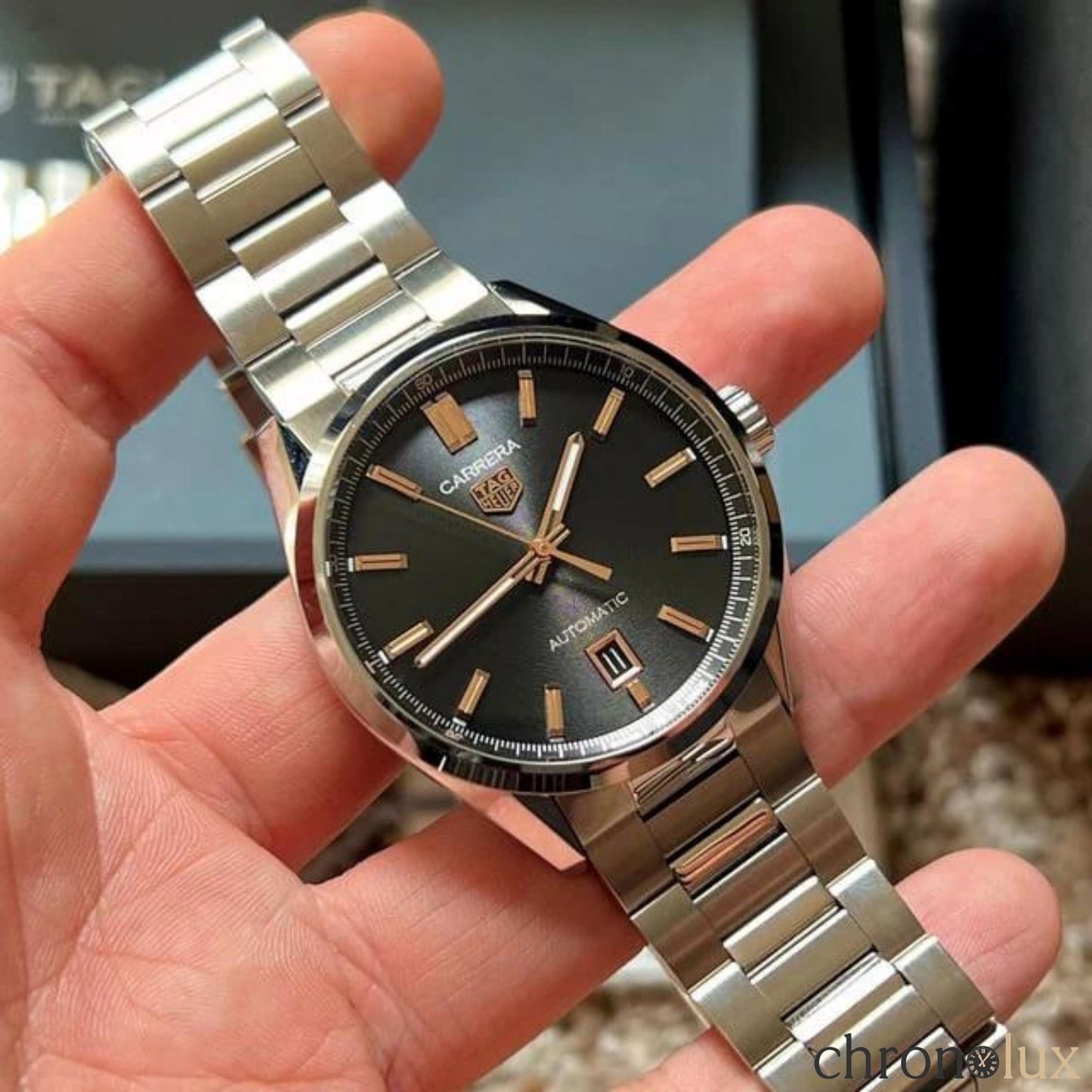 TAG HEUER CARRERA DATE - BLACK/GOLD