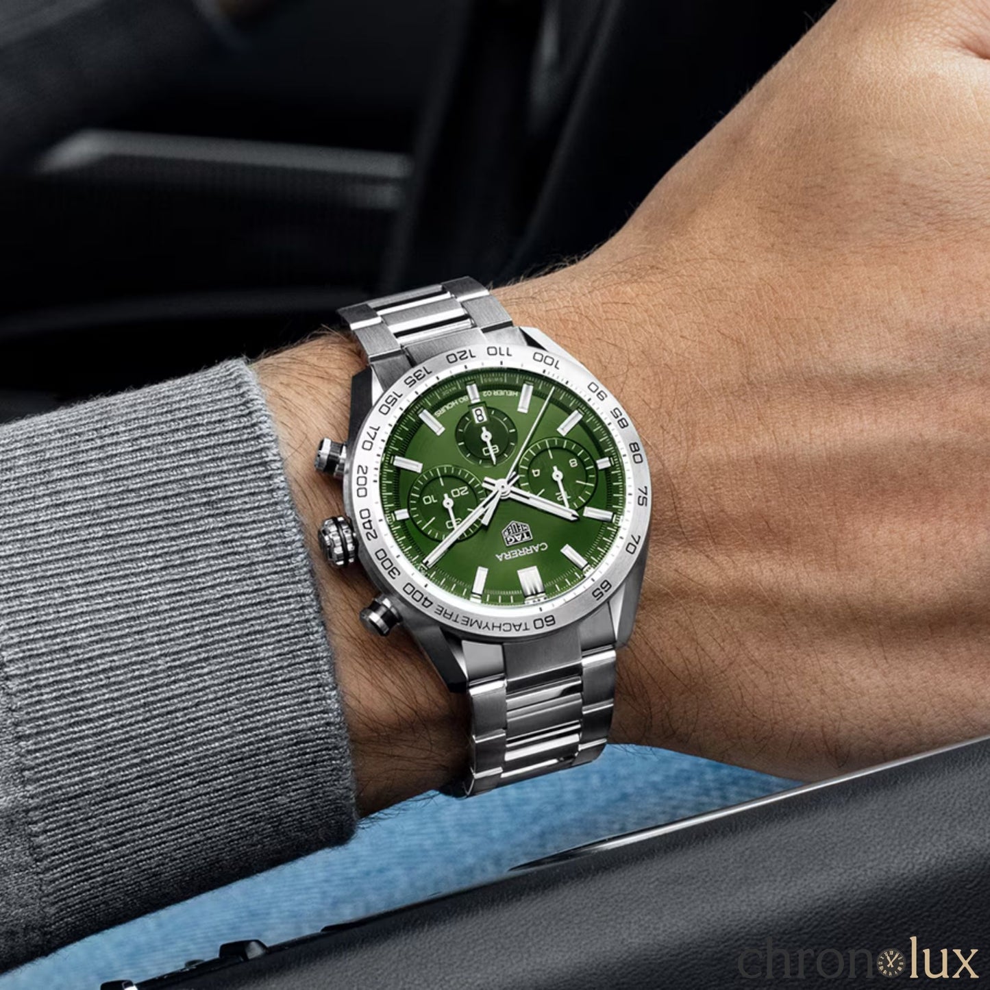 TAG HEUER CARRERA CHRONOGRAPH - GREEN DIAL