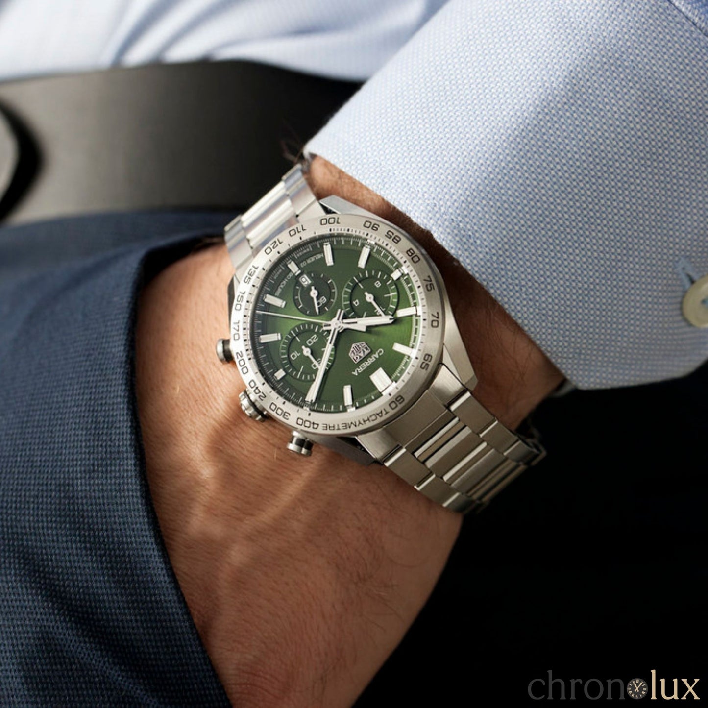 TAG HEUER CARRERA CHRONOGRAPH - GREEN DIAL