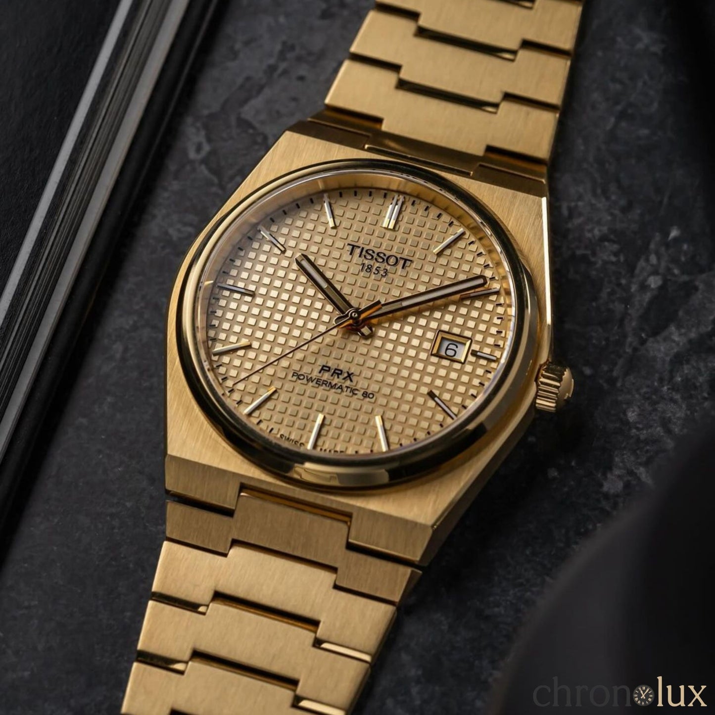 TISSOT PRX POWERMATIC 35MM - CHAMPAGNE