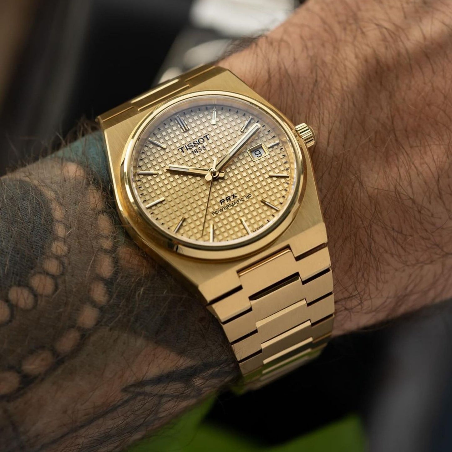 TISSOT PRX POWERMATIC 35MM - CHAMPAGNE