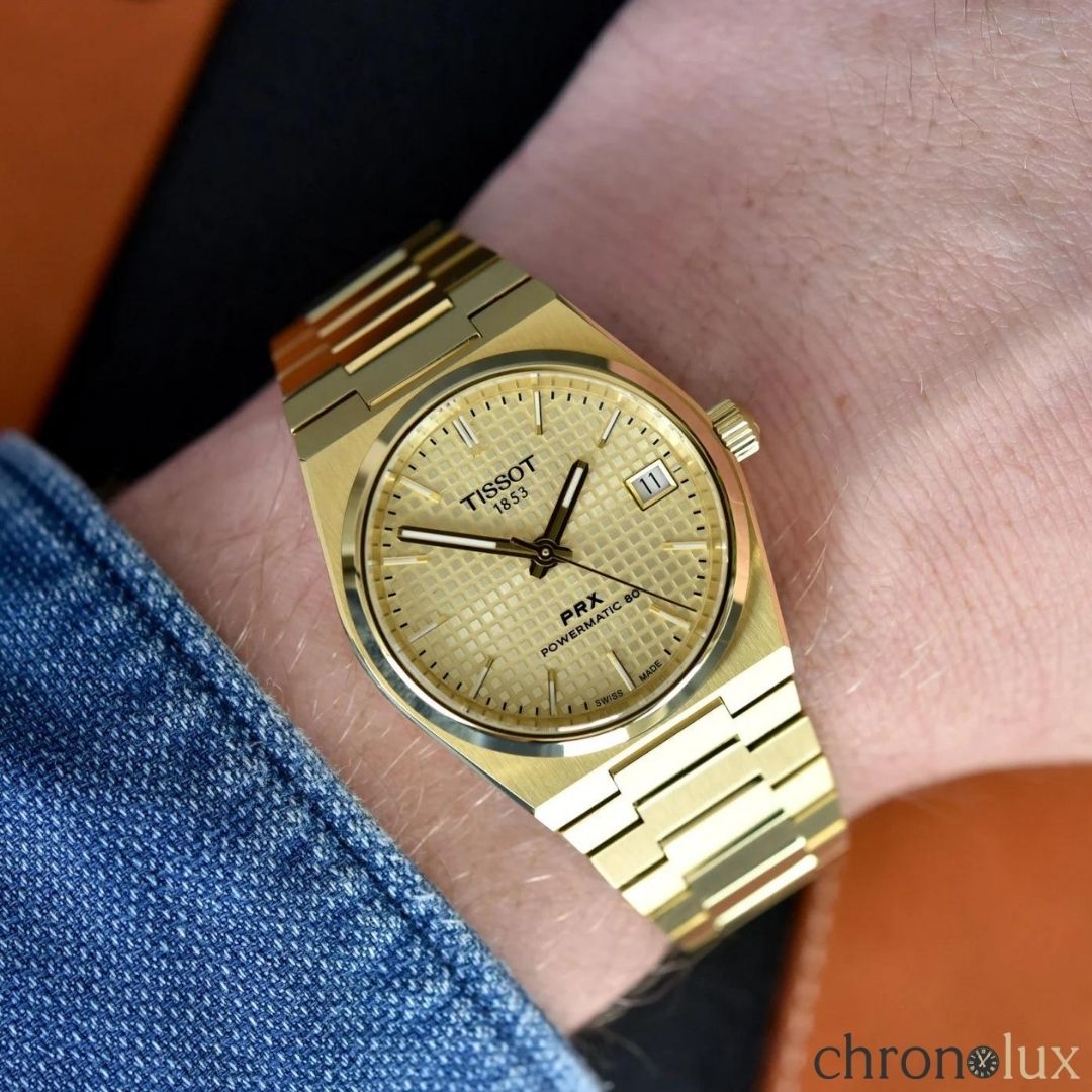 TISSOT PRX POWERMATIC 40MM - GOLD