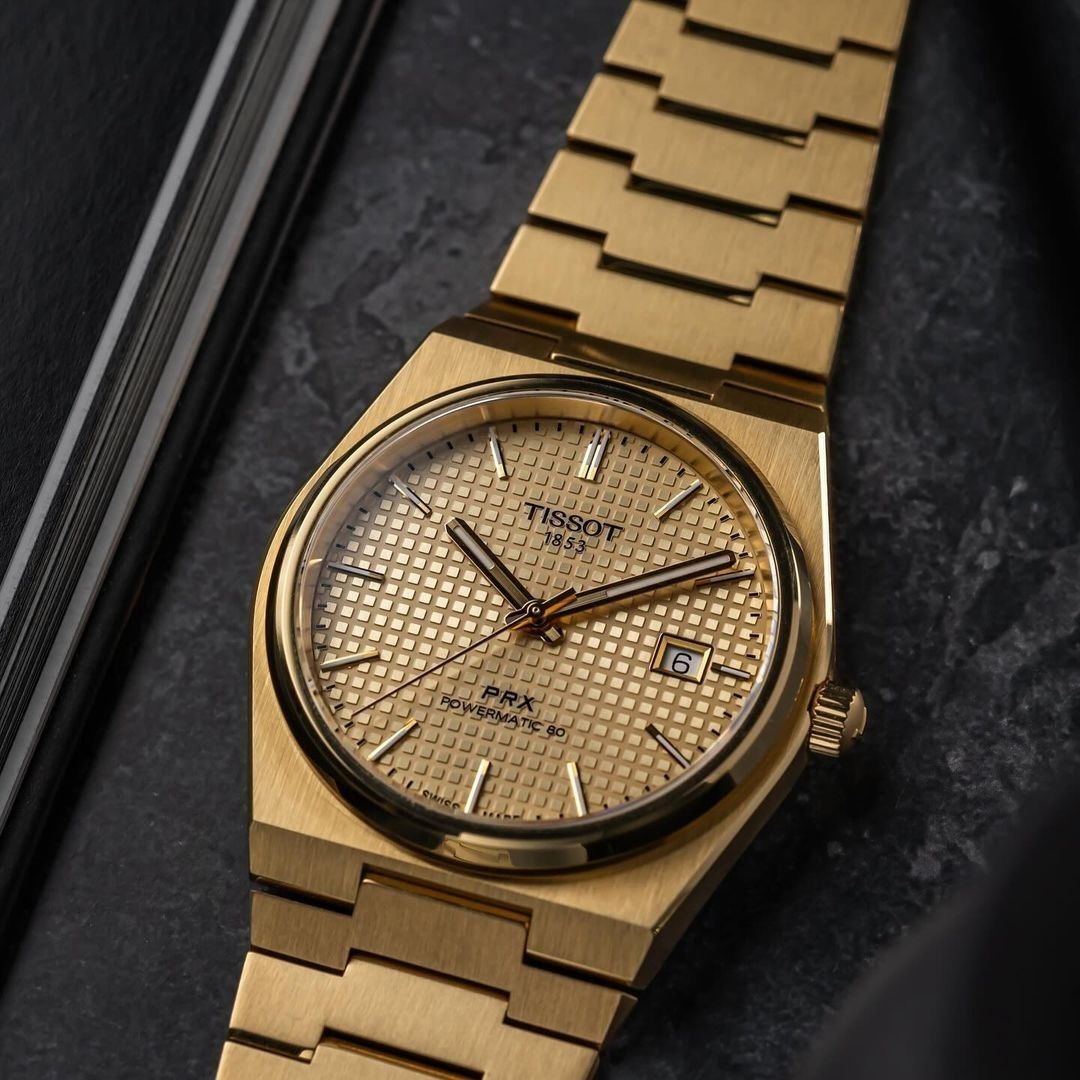 TISSOT PRX POWERMATIC 40MM - GOLD