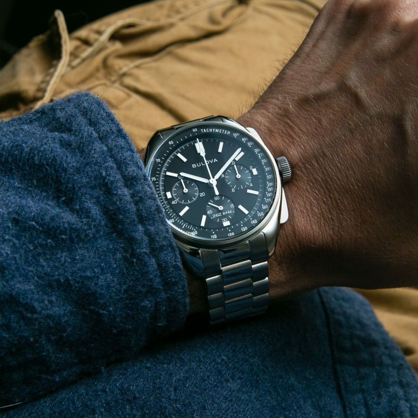BULOVA LUNAR PILOT - BLACK