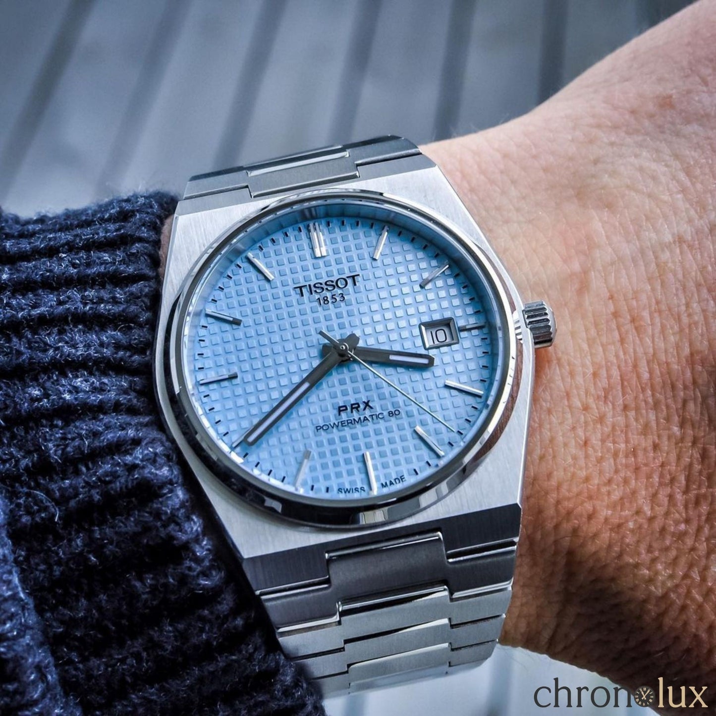 TISSOT PRX POWERMATIC 40MM - ICE BLUE