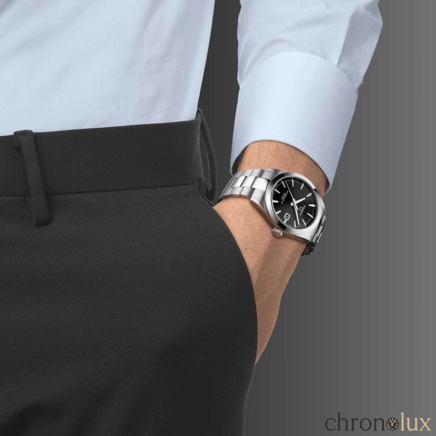 TISSOT GENTLEMAN POWERMATIC - BLACK