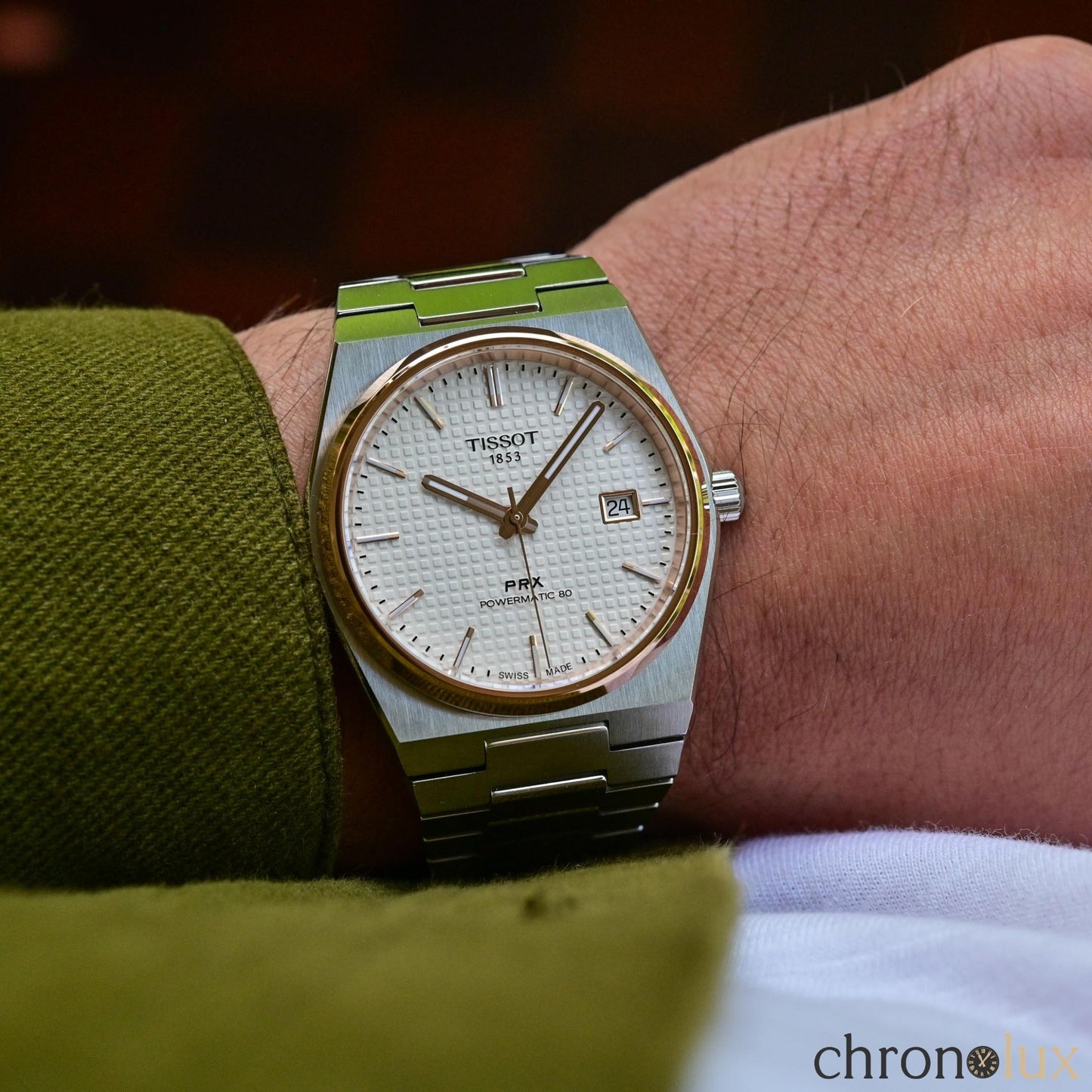 TISSOT PRX POWERMATIC 40MM - WHITE
