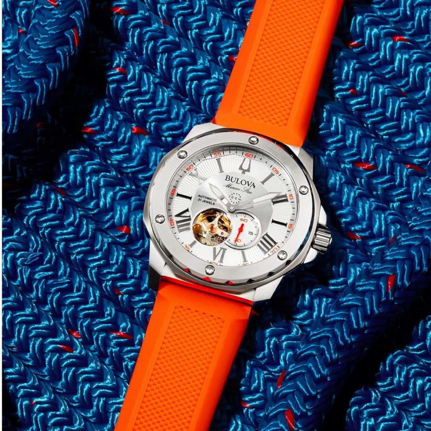 BULOVA MARINE STAR 'SERIES A' - ORANGE