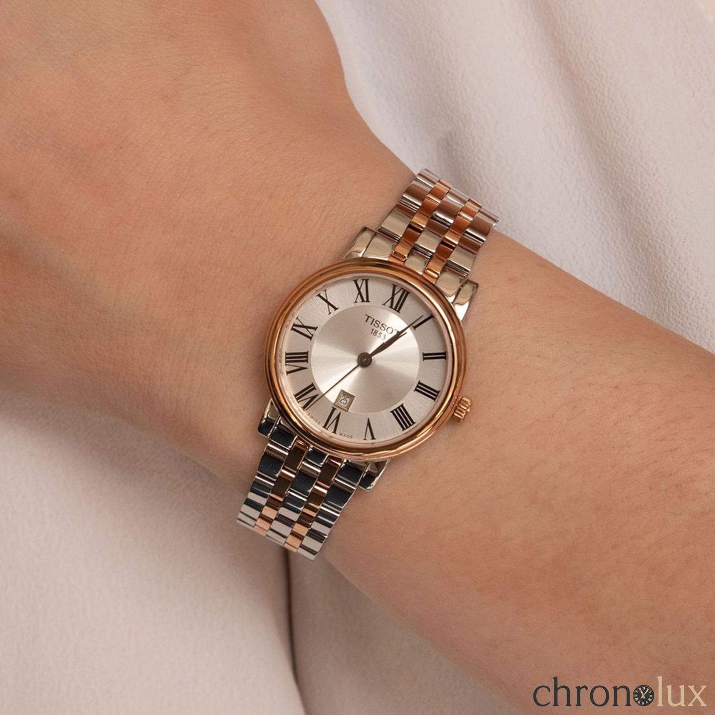 TISSOT CARSON PREMIUM - WHITE/GOLD